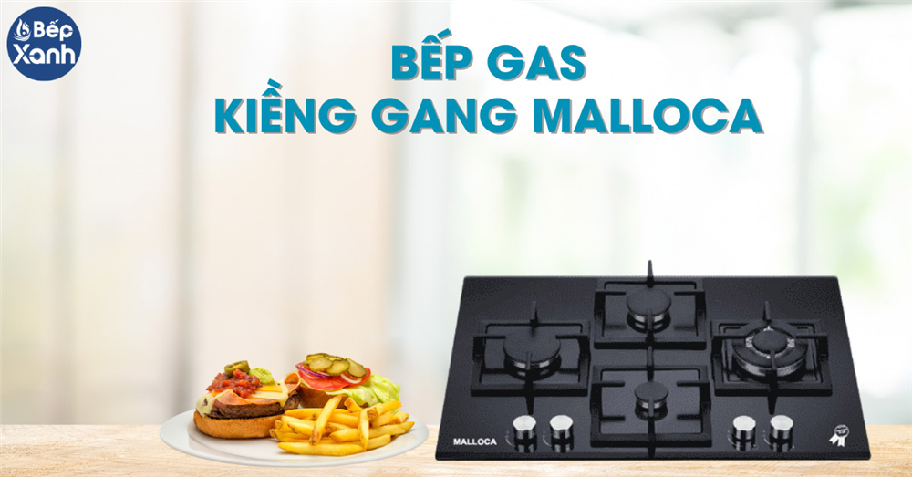Bếp gas kiềng gang Malloca