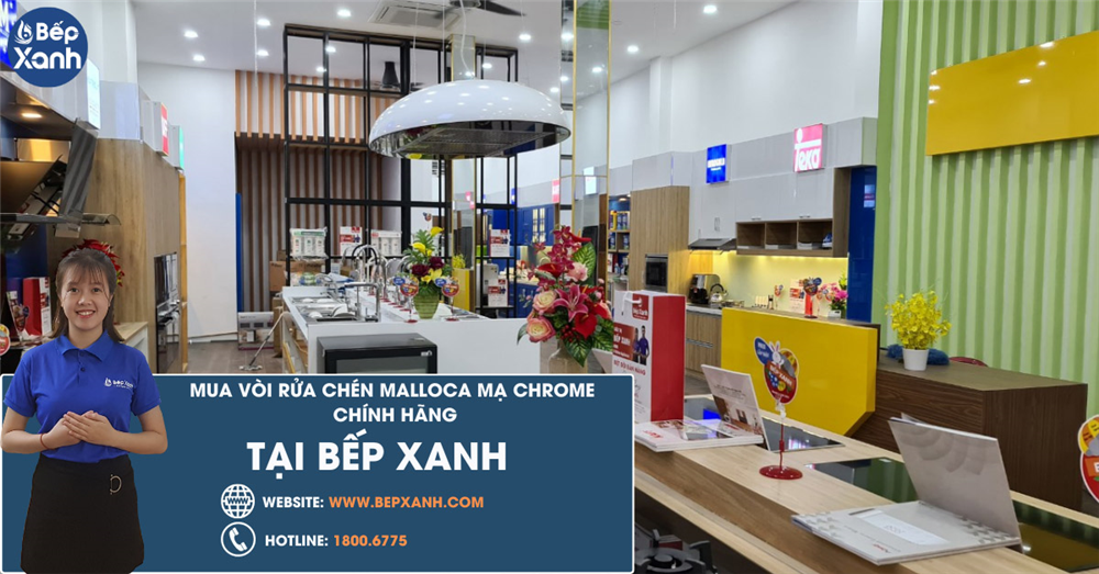 Địa chỉ mua Vòi rửa chén đồng thau mạ Chrome Malloca