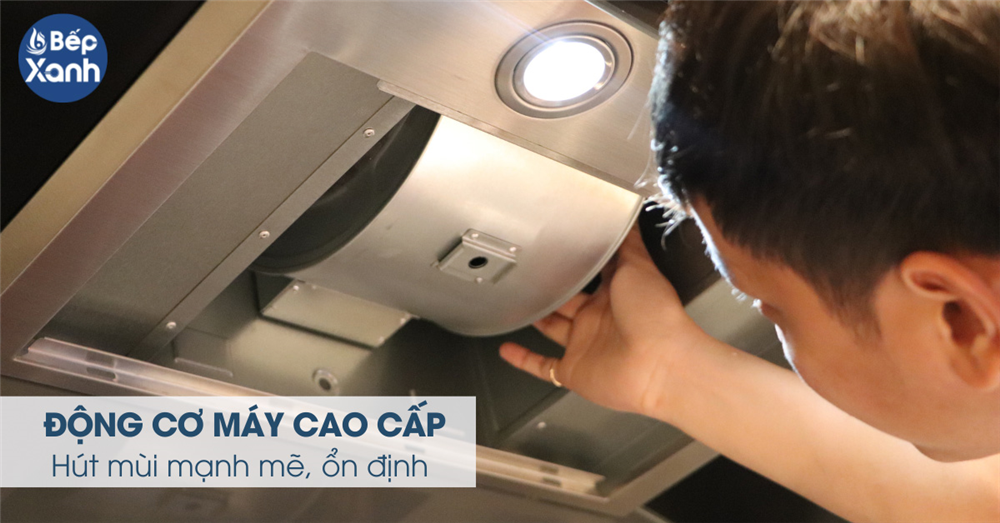 Động cơ hút mạnh mẽ