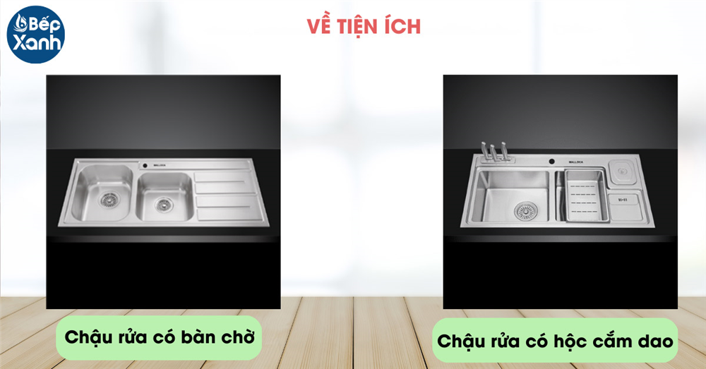 Chậu rửa chén Malloca nhiều tiện ích