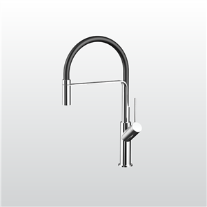 Vòi rửa chén nóng lạnh Malloca K081C / Đồng thau mạ chrome, dây Silicone