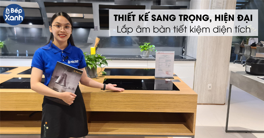 Thiết kế hiện đại, sang rọng của bếp hồng ngoại Malloca 
