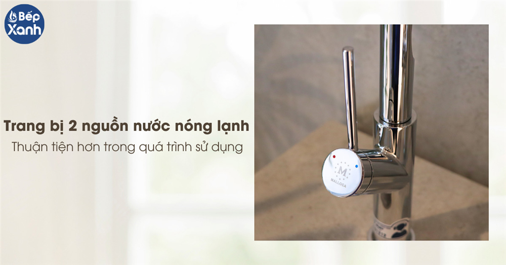 Trang bị 2 nguồn nước nóng lạnh 