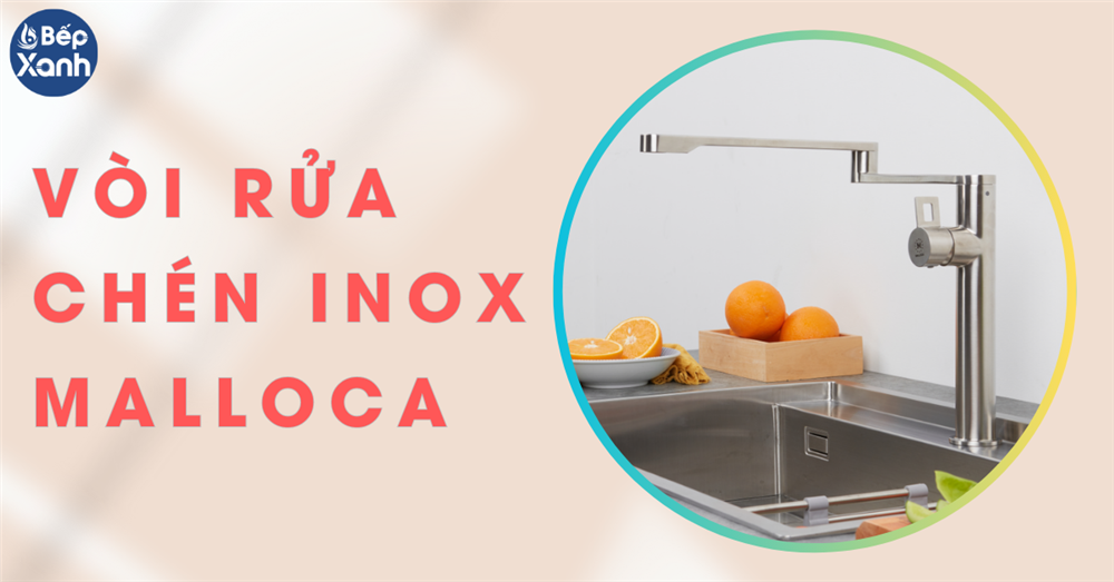 Vòi rửa chén inox Malloca 